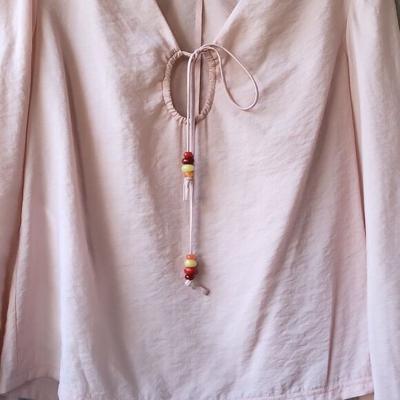 Lingchamp Blouse Nude - Crepe blouse. Size 36 = size S in US. - Picture 4 of 10